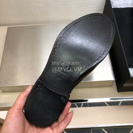 Dior Washed Cowhide Lace Up Business Shoes For Men Black