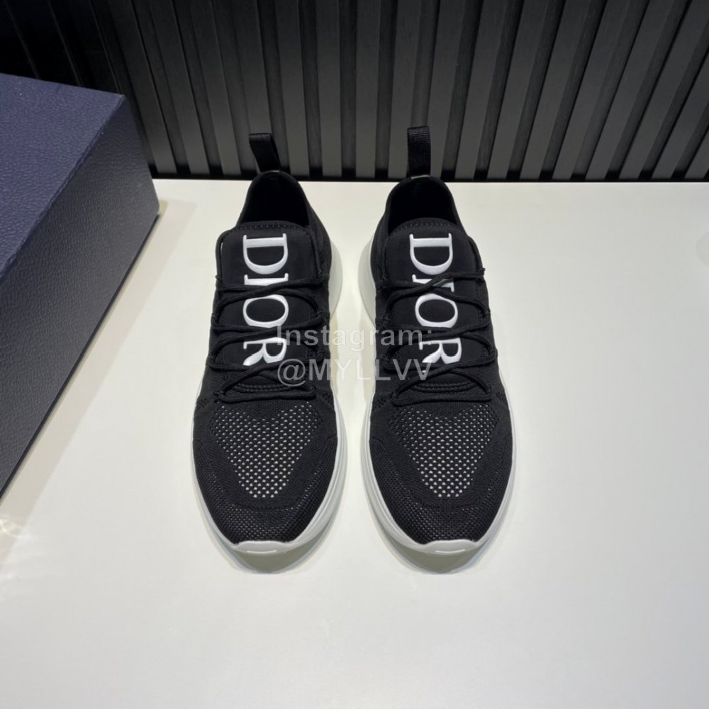 Dior Light Mesh Casual Sneakers For Men Black