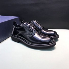 Dior Black Cowhide Lace Up Business Shoes For Men