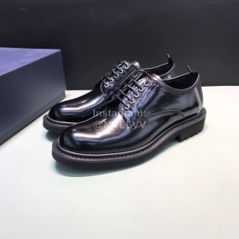 Dior Black Cowhide Lace Up Business Shoes For Men