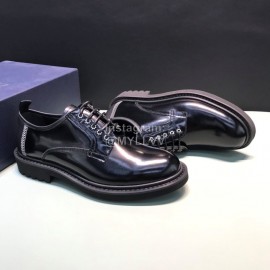 Dior Black Cowhide Lace Up Business Shoes For Men
