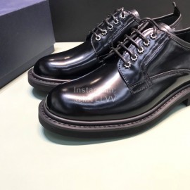 Dior Black Cowhide Lace Up Business Shoes For Men