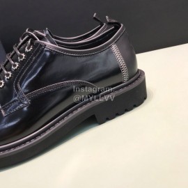 Dior Black Cowhide Lace Up Business Shoes For Men