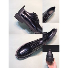 Dior Black Cowhide Lace Up Business Shoes For Men