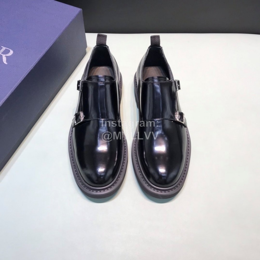 Dior Black Calf Leather Business Shoes For Men
