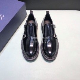 Dior Black Calf Leather Business Shoes For Men
