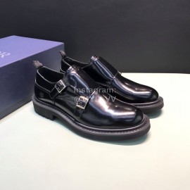 Dior Black Calf Leather Business Shoes For Men