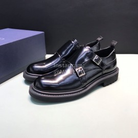 Dior Black Calf Leather Business Shoes For Men