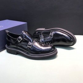 Dior Black Calf Leather Business Shoes For Men