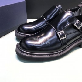 Dior Black Calf Leather Business Shoes For Men
