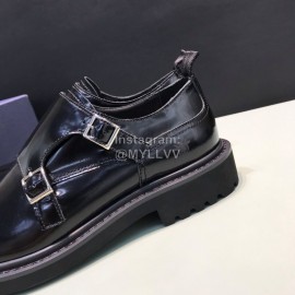 Dior Black Calf Leather Business Shoes For Men