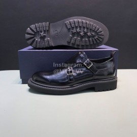 Dior Black Calf Leather Business Shoes For Men