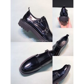 Dior Black Calf Leather Business Shoes For Men