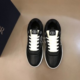 Dior Oblique Printed Casual Sneakers For Men And Women Black