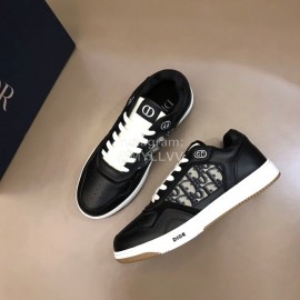 Dior Oblique Printed Casual Sneakers For Men And Women Black