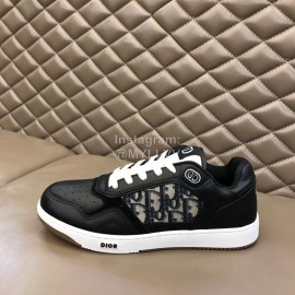 Dior Oblique Printed Casual Sneakers For Men And Women Black