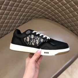 Dior Oblique Printed Casual Sneakers For Men And Women Black