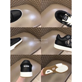 Dior Oblique Printed Casual Sneakers For Men And Women Black