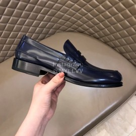 Dior Fashion Calf Leather Business Shoes For Men Navy