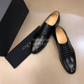 Dior Calf Leather Lace Up Business Shoes For Men Black