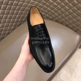 Dior Calf Leather Lace Up Business Shoes For Men Black