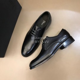 Dior Calf Leather Lace Up Black Business Shoes For Men 