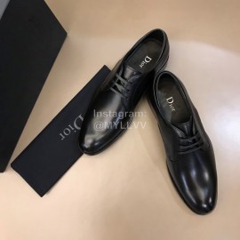 Dior Calf Leather Lace Up Black Business Shoes For Men 