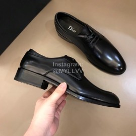 Dior Calf Leather Lace Up Black Business Shoes For Men 