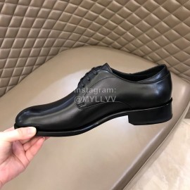 Dior Calf Leather Lace Up Black Business Shoes For Men 
