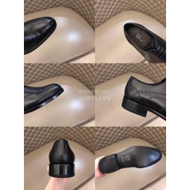 Dior Cowhide Lace Up Black Business Shoes For Men 