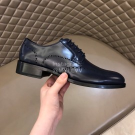 Dior Cowhide Lace Up Business Shoes For Men Navy
