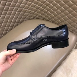 Dior Cowhide Lace Up Business Shoes For Men Navy
