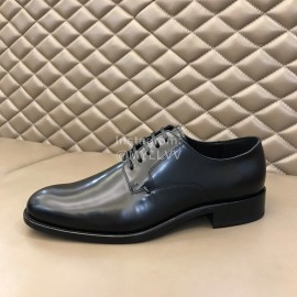 Dior Black Cowhide Lace Up Casual Business Shoes For Men 