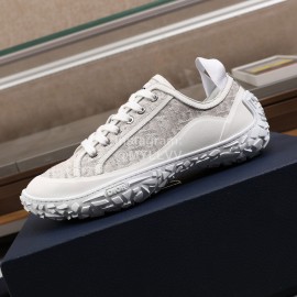 Dior Oblique Printed Jacquard Fabric Sneakers For Men Beige