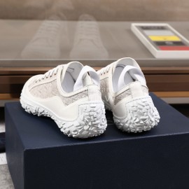 Dior Oblique Printed Jacquard Fabric Sneakers For Men Beige