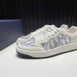 Dior Oblique Printed Mesh Cowhide Casual Sneakers For Men 