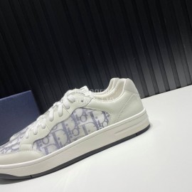 Dior Oblique Printed Mesh Cowhide Casual Sneakers For Men 