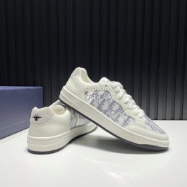 Dior Oblique Printed Mesh Cowhide Casual Sneakers For Men 