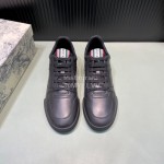 Dior Fashion Black Leather Casual Sneakers For Men 