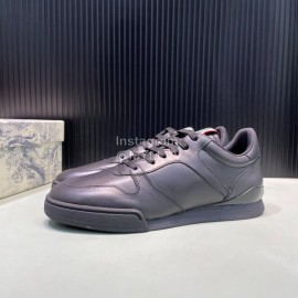 Dior Fashion Black Leather Casual Sneakers For Men 
