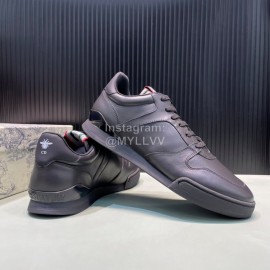 Dior Fashion Black Leather Casual Sneakers For Men 