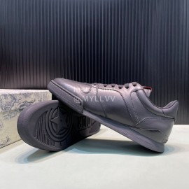 Dior Fashion Black Leather Casual Sneakers For Men 