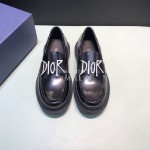 Dior Calf Leather Casual Shoes For Men Black