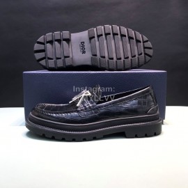 Dior Vintage Crocodile Leather Casual Shoes For Men