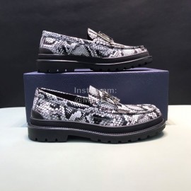 Dior Vintage Python Cow Leather Casual Shoes For Men