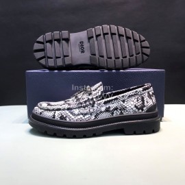 Dior Vintage Python Cow Leather Casual Shoes For Men