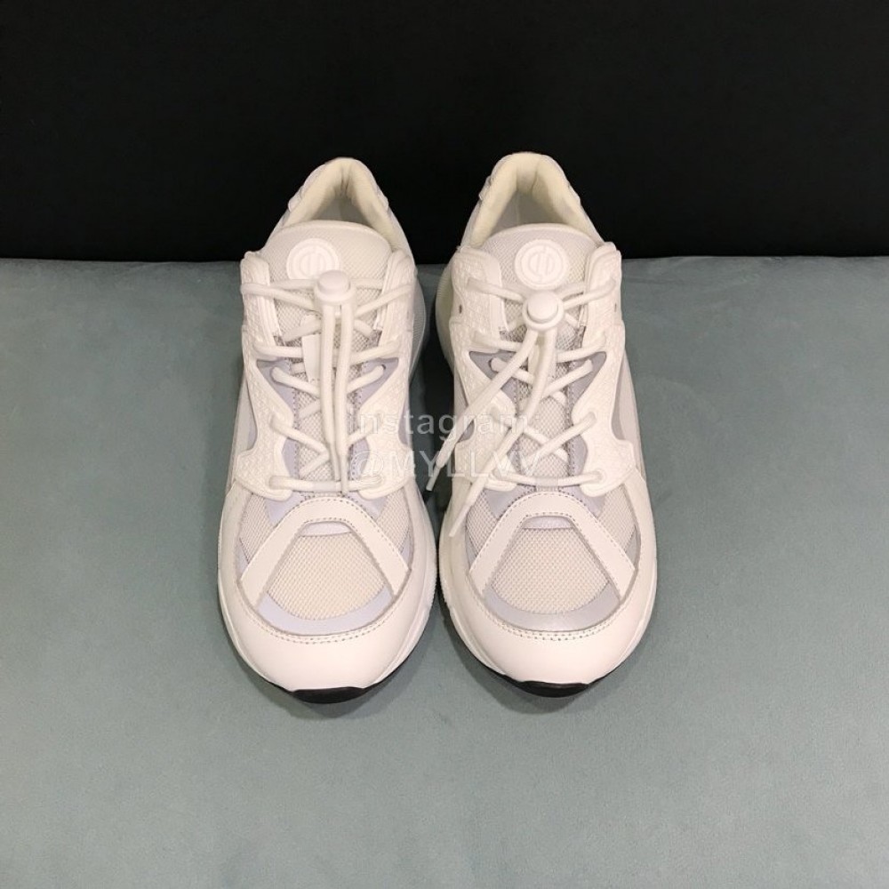 Dior Mesh Leather Luminous Casual Sports Shoes For Men White
