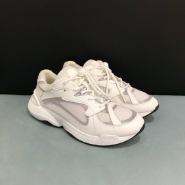 Dior Mesh Leather Luminous Casual Sports Shoes For Men White