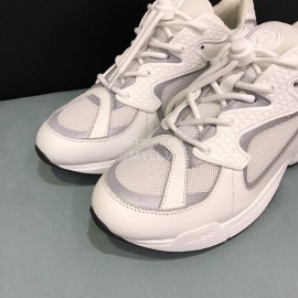 Dior Mesh Leather Luminous Casual Sports Shoes For Men White