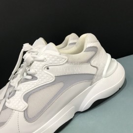 Dior Mesh Leather Luminous Casual Sports Shoes For Men White